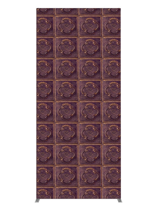 Brown Tile Embossed Tile, photography backdrop panel for Denny StudioEdge silicone edge frame, 3 ft