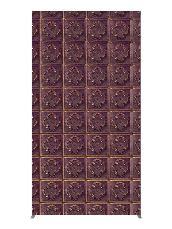 Brown Tile Embossed Tile, photography backdrop panel for Denny StudioEdge silicone edge frame, 4 ft
