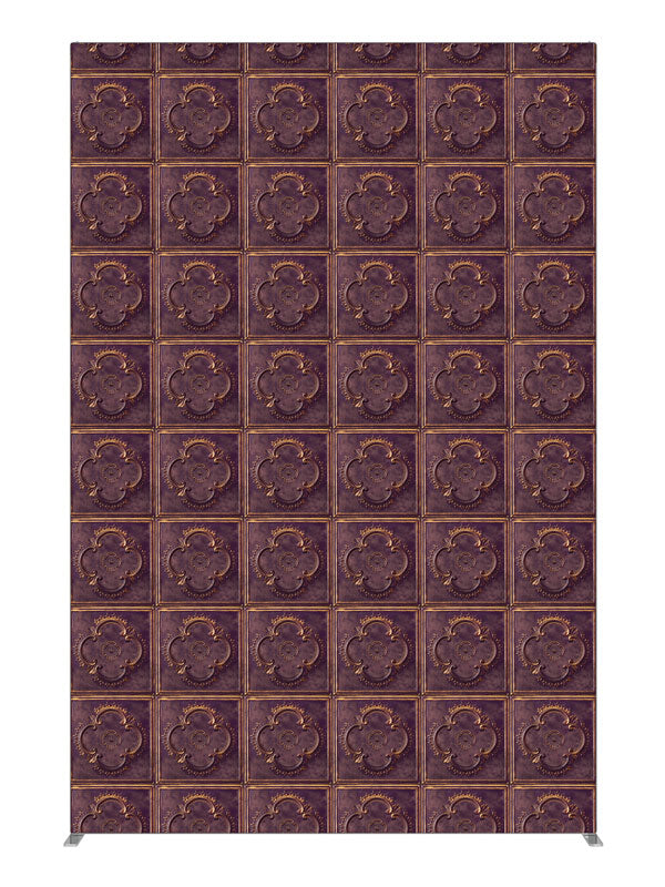 Brown Tile Embossed Tile, photography backdrop panel for Denny StudioEdge silicone edge frame, 5 ft