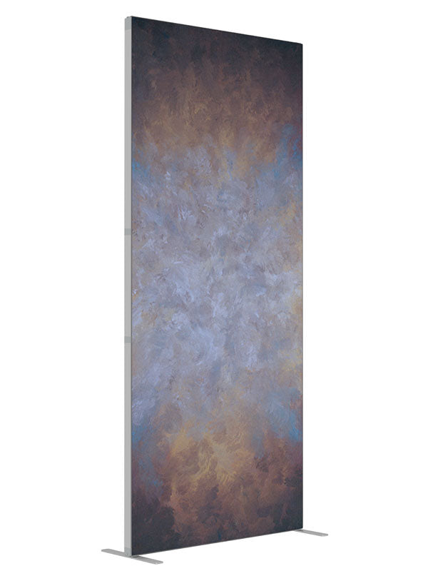 Burnished Poplar shown at an angled view, photography backdrop panel for Denny StudioEdge silicone edge frame, 3 ft