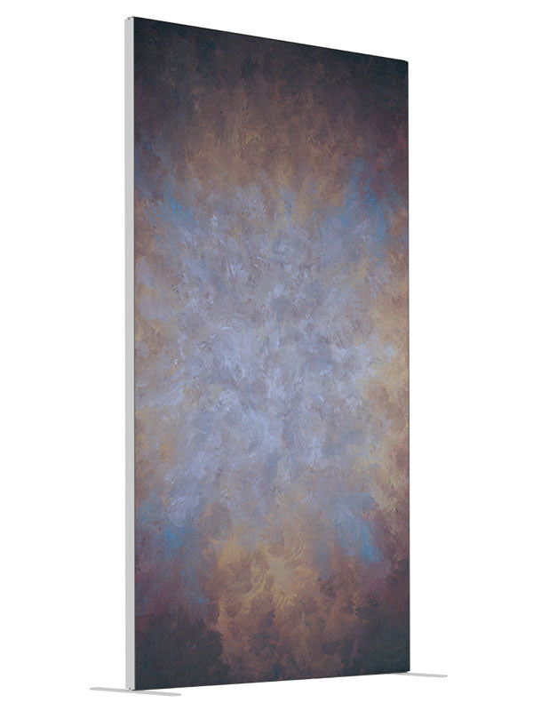 Burnished Poplar shown at an angled view, photography backdrop panel for Denny StudioEdge silicone edge frame, 4 ft