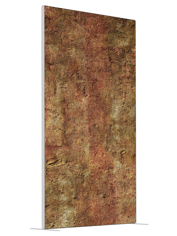 Burnt Caramel shown at an angled view, photography backdrop panel for Denny StudioEdge silicone edge frame, 4 ft