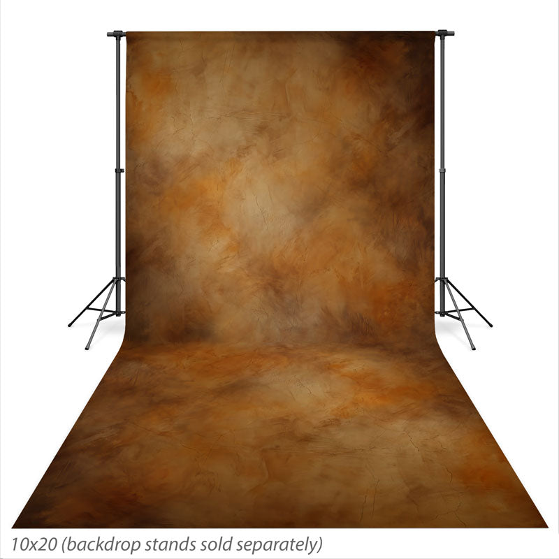 Burnt Honey Burnt Honey mottled texture photography backdrop shown at the full 10x20 size CP-9024