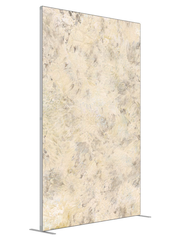 Buttermilk shown at an angled view, photography backdrop panel for Denny StudioEdge silicone edge frame, 5 ft