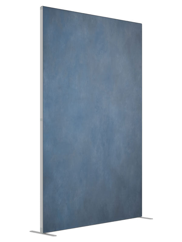 Cadet Blue and Grey shown at an angled view, photography backdrop panel for Denny StudioEdge silicone edge frame, 5 ft