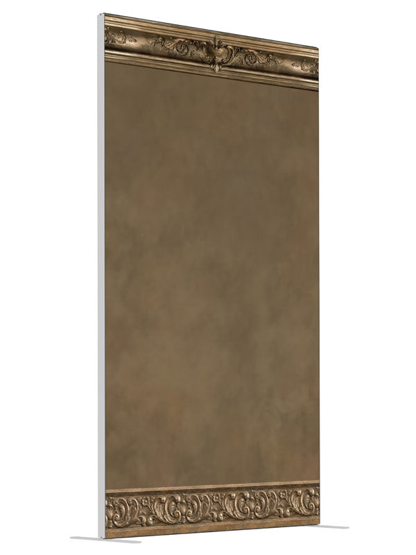 Calder Soft Beige Studio Wall shown at an angled view, photography backdrop panel for Denny StudioEdge silicone edge frame, 4 ft