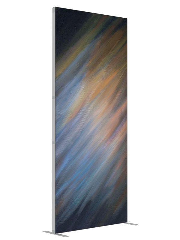 Campfire shown at an angled view, photography backdrop panel for Denny StudioEdge silicone edge frame, 3 ft