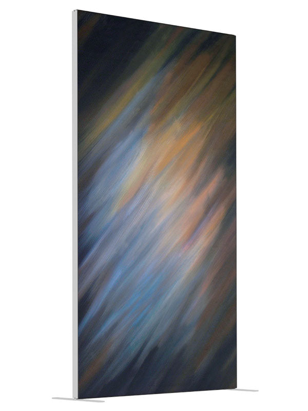 Campfire shown at an angled view, photography backdrop panel for Denny StudioEdge silicone edge frame, 4 ft