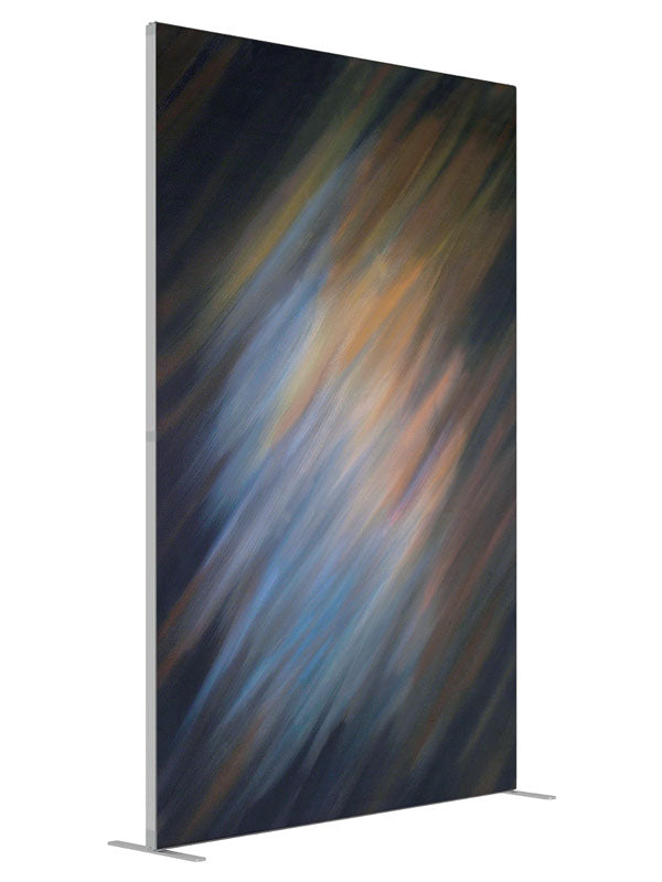Campfire shown at an angled view, photography backdrop panel for Denny StudioEdge silicone edge frame, 5 ft