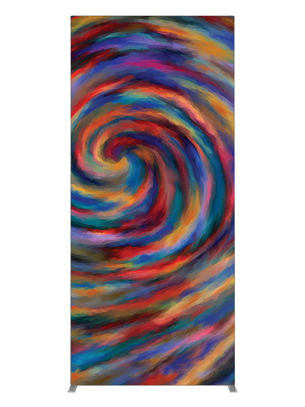 Candy Swirl Vivid Swirl Abstract, photography backdrop panel for Denny StudioEdge silicone edge frame, 3 ft
