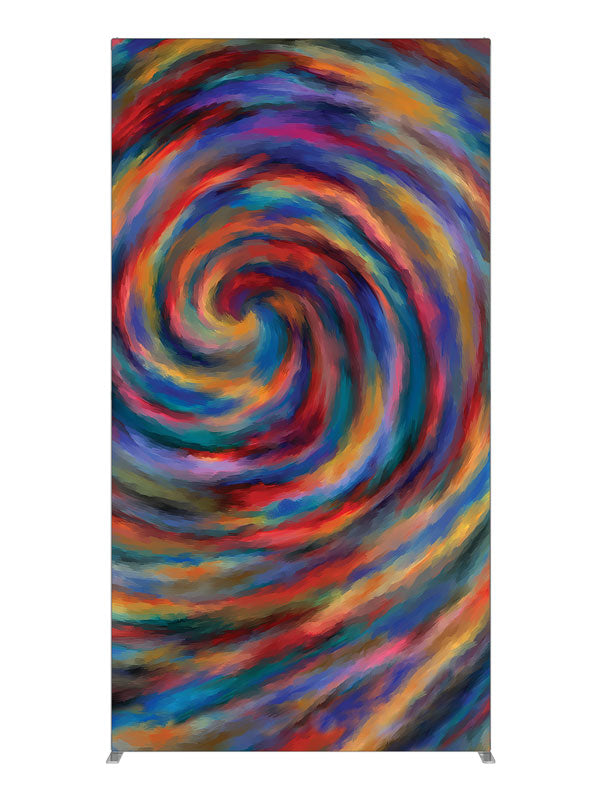 Candy Swirl Vivid Swirl Abstract, photography backdrop panel for Denny StudioEdge silicone edge frame, 4 ft