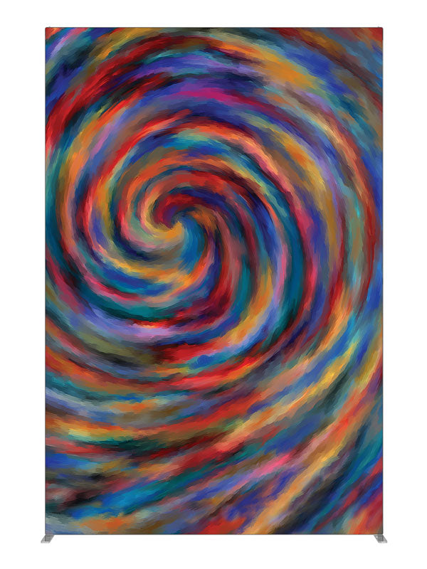 Candy Swirl Vivid Swirl Abstract, photography backdrop panel for Denny StudioEdge silicone edge frame, 5 ft