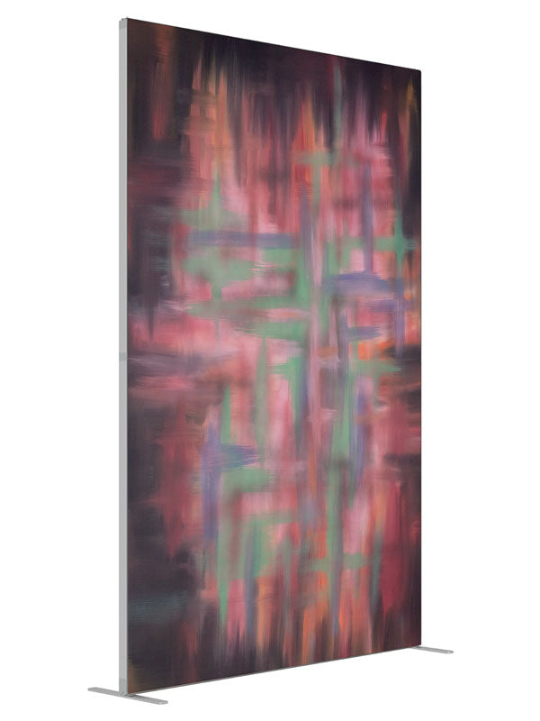 Candyman shown at an angled view, photography backdrop panel for Denny StudioEdge silicone edge frame, 5 ft
