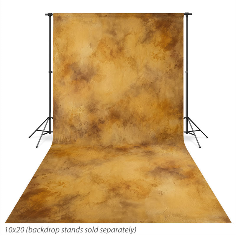 Caramel Drift Caramel Gold mottled texture photography backdrop shown at the full 10x20 size CP-9021