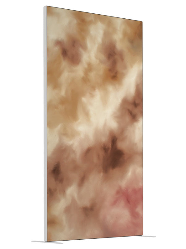 Caramel shown at an angled view, photography backdrop panel for Denny StudioEdge silicone edge frame, 4 ft