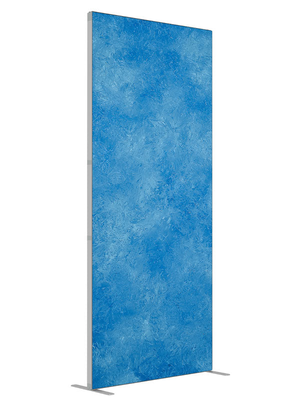 Caribbean Blue shown at an angled view, photography backdrop panel for Denny StudioEdge silicone edge frame, 3 ft