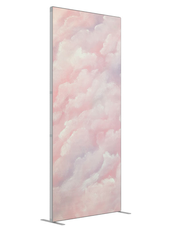 Carnation Dawn shown at an angled view, photography backdrop panel for Denny StudioEdge silicone edge frame, 3 ft