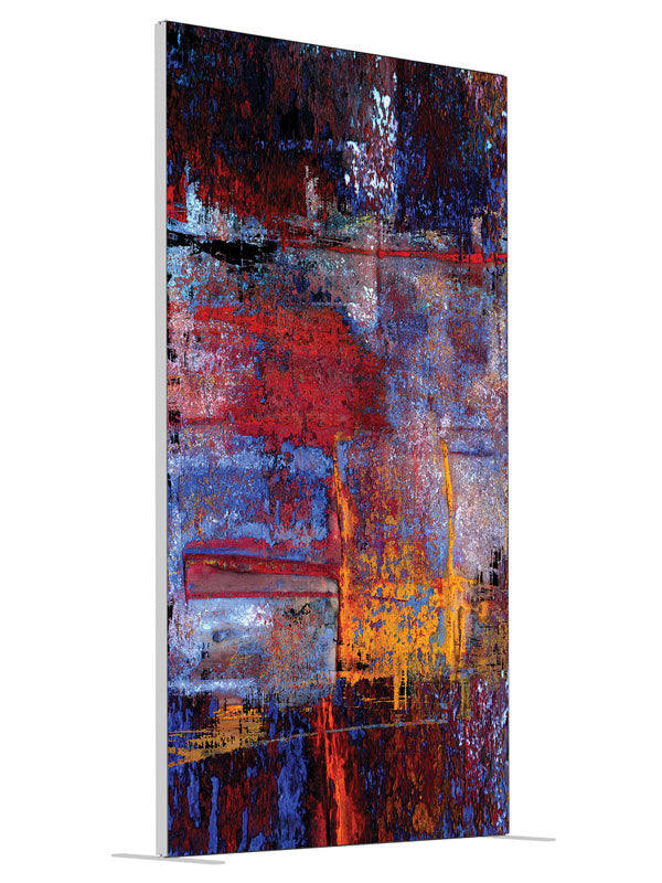 Catatonic Grunge Abstract shown at an angled view, photography backdrop panel for Denny StudioEdge silicone edge frame, 4 ft