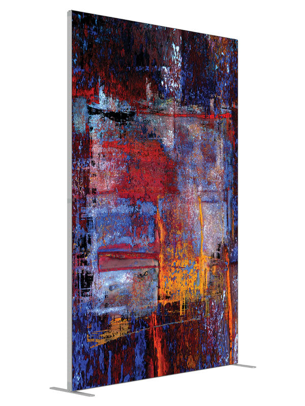 Catatonic Grunge Abstract shown at an angled view, photography backdrop panel for Denny StudioEdge silicone edge frame, 5 ft
