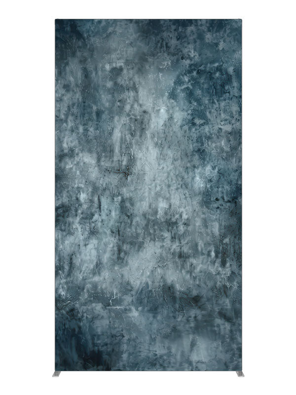 Charcoal Blue Abstract Stone, photography backdrop panel for Denny StudioEdge silicone edge frame, 4 ft