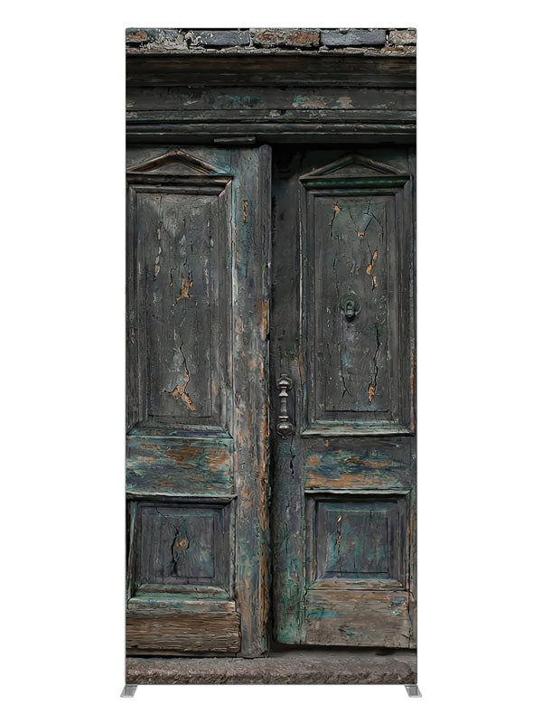 Charcoal Brick Wall Double Door, photography backdrop panel for Denny StudioEdge silicone edge frame, 3 ft