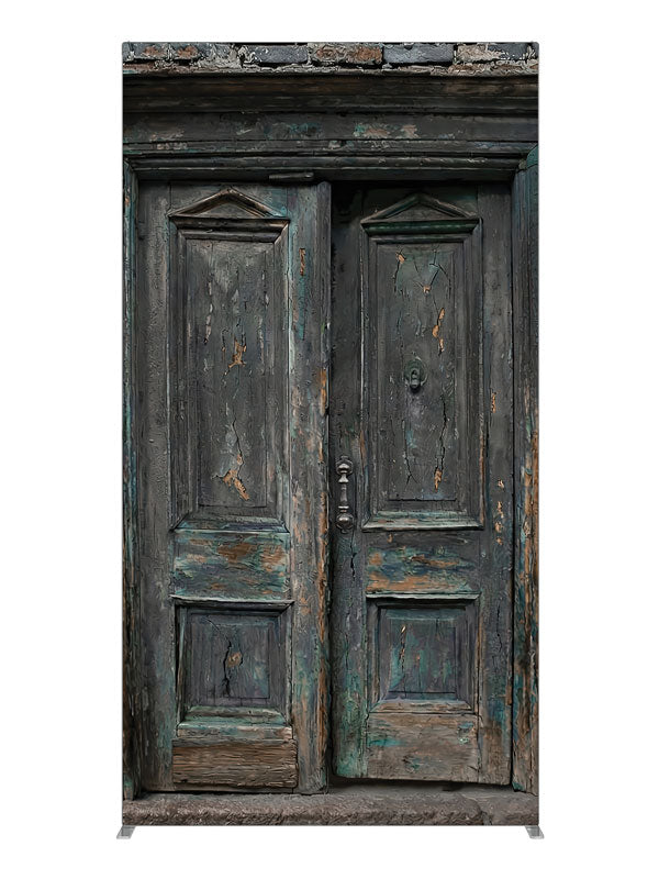 Charcoal Brick Wall Double Door, photography backdrop panel for Denny StudioEdge silicone edge frame, 4 ft