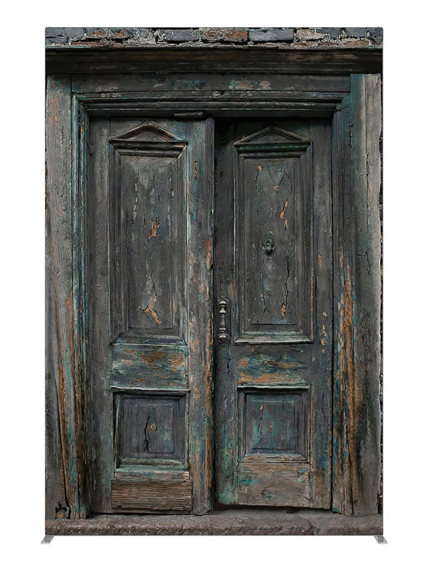 Charcoal Brick Wall Double Door, photography backdrop panel for Denny StudioEdge silicone edge frame, 5 ft