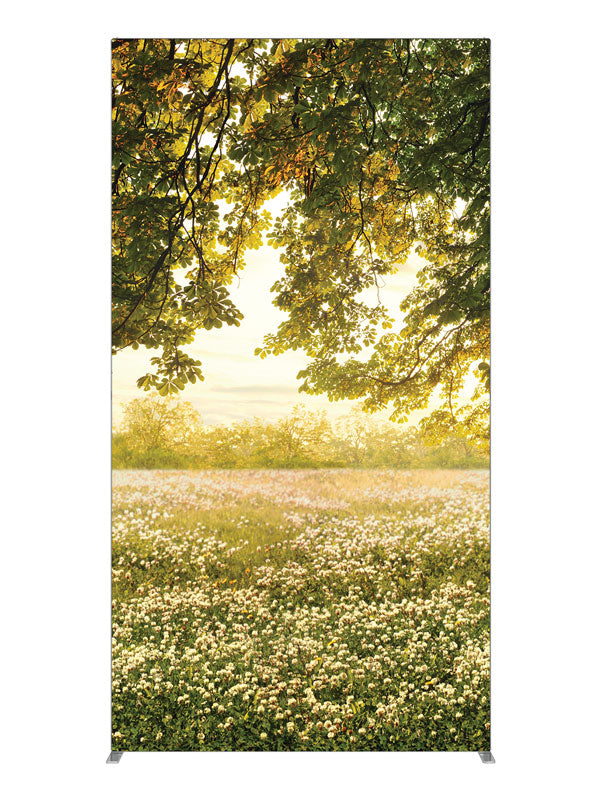 Clover Field, photography backdrop panel for Denny StudioEdge silicone edge frame, 4 ft