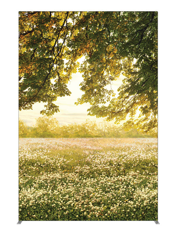 Clover Field, photography backdrop panel for Denny StudioEdge silicone edge frame, 5 ft
