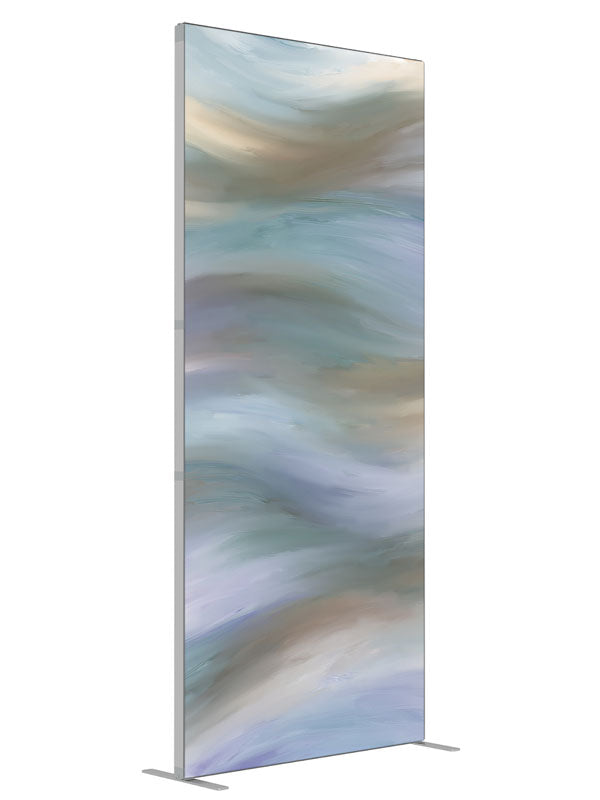Coalesce shown at an angled view, photography backdrop panel for Denny StudioEdge silicone edge frame, 3 ft