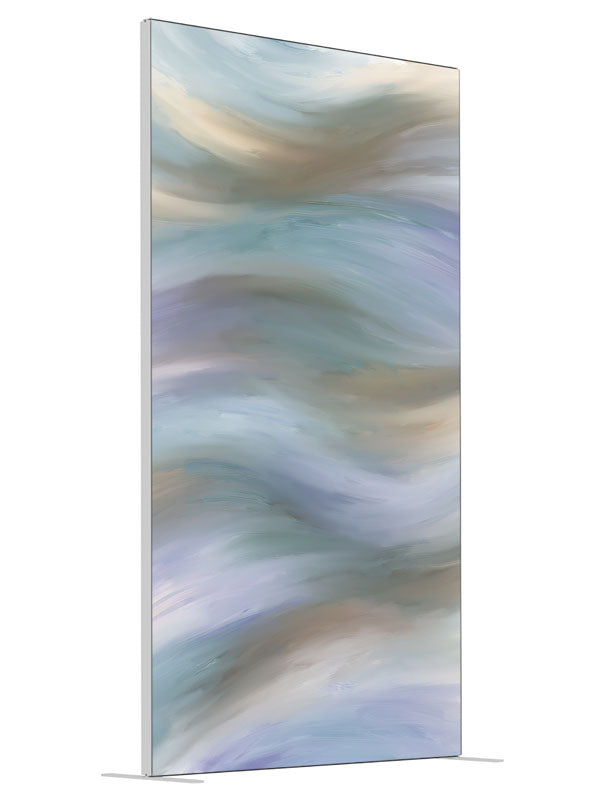 Coalesce shown at an angled view, photography backdrop panel for Denny StudioEdge silicone edge frame, 4 ft