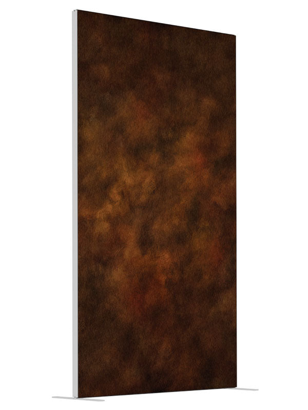 Coarse Brown shown at an angled view, photography backdrop panel for Denny StudioEdge silicone edge frame, 4 ft