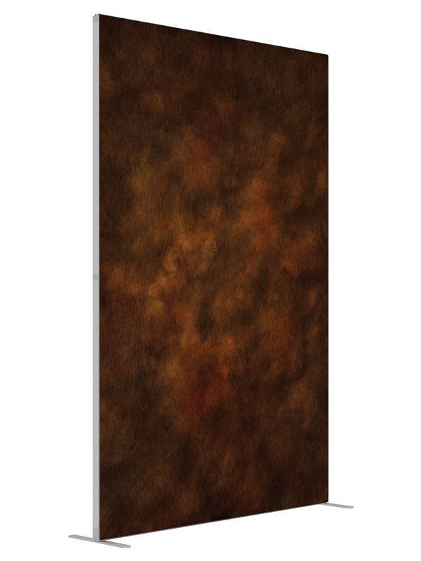 Coarse Brown shown at an angled view, photography backdrop panel for Denny StudioEdge silicone edge frame, 5 ft