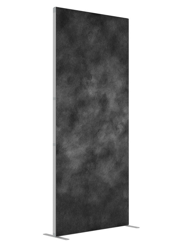 Coarse Gray shown at an angled view, photography backdrop panel for Denny StudioEdge silicone edge frame, 3 ft