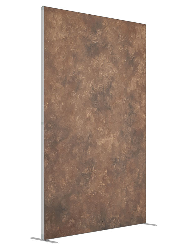 Coconut Brown shown at an angled view, photography backdrop panel for Denny StudioEdge silicone edge frame, 5 ft