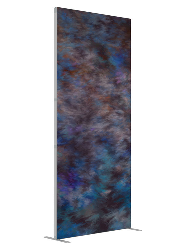 Collision shown at an angled view, photography backdrop panel for Denny StudioEdge silicone edge frame, 3 ft