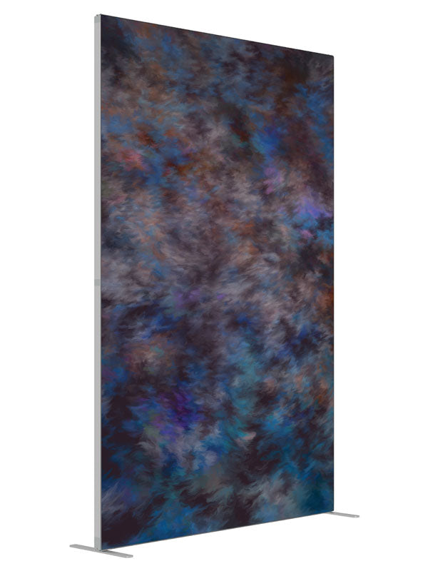 Collision shown at an angled view, photography backdrop panel for Denny StudioEdge silicone edge frame, 5 ft