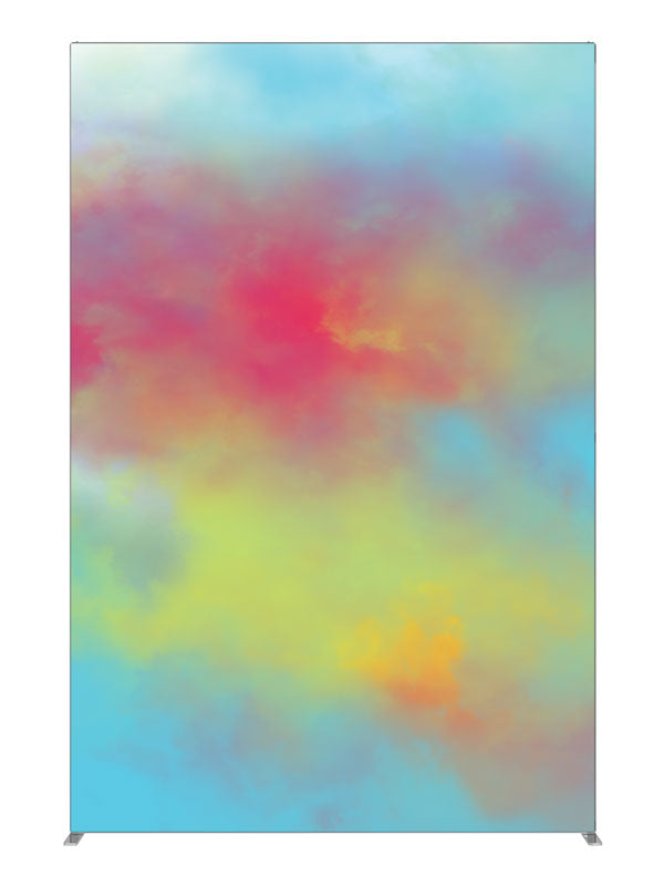 Color Clouds, photography backdrop panel for Denny StudioEdge silicone edge frame, 5 ft