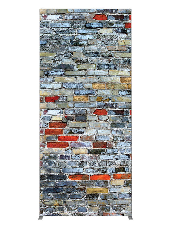 Colorful Brick, photography backdrop panel for Denny StudioEdge silicone edge frame, 3 ft