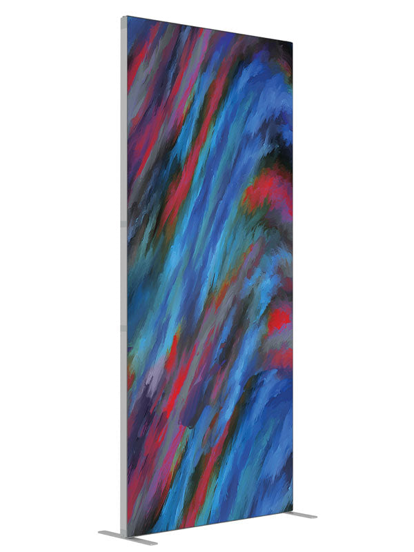 Colorwave Wave Abstract shown at an angled view, photography backdrop panel for Denny StudioEdge silicone edge frame, 3 ft
