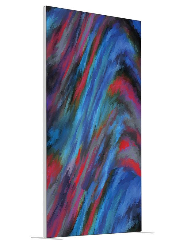 Colorwave Wave Abstract shown at an angled view, photography backdrop panel for Denny StudioEdge silicone edge frame, 4 ft