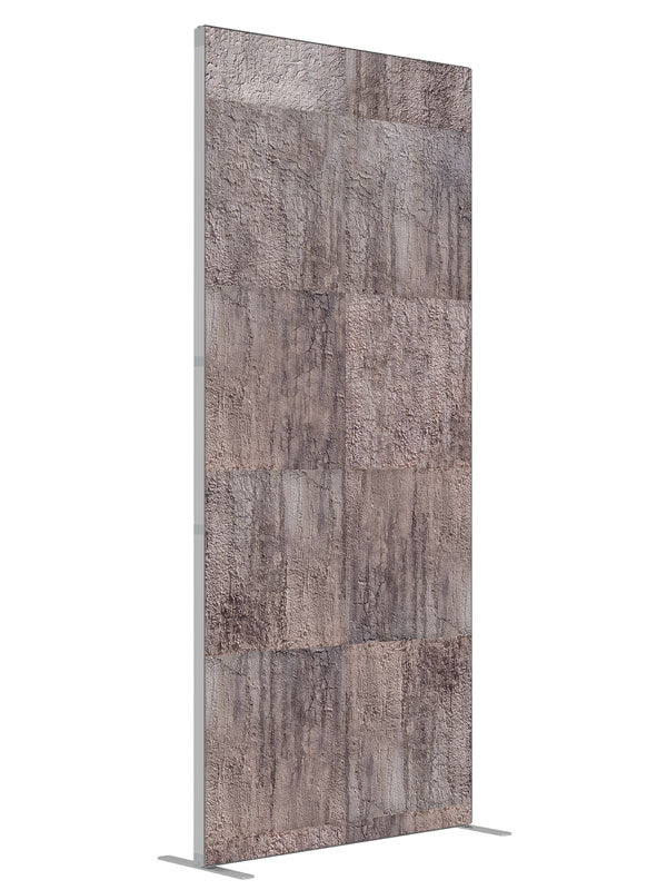 Concrete Grid shown at an angled view, photography backdrop panel for Denny StudioEdge silicone edge frame, 3 ft