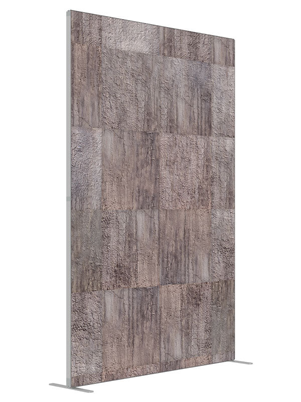 Concrete Grid shown at an angled view, photography backdrop panel for Denny StudioEdge silicone edge frame, 5 ft