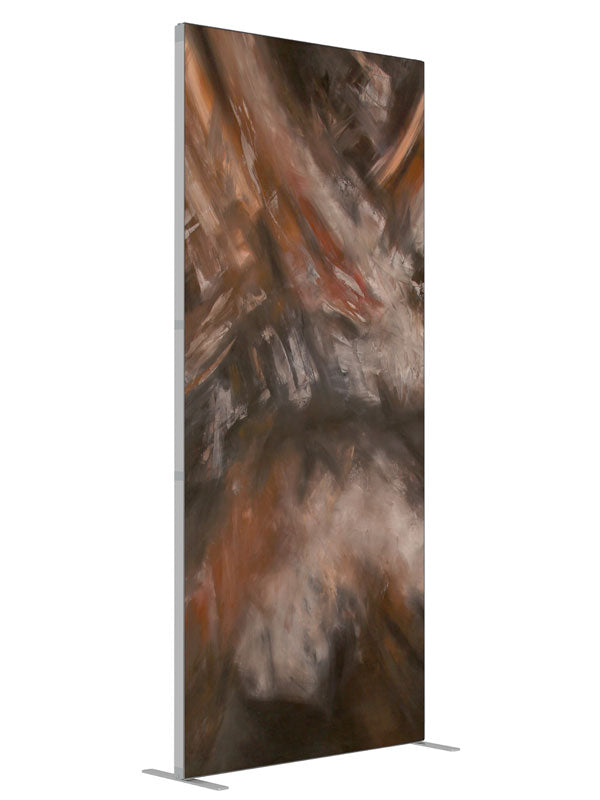 Contempo Browns shown at an angled view, photography backdrop panel for Denny StudioEdge silicone edge frame, 3 ft