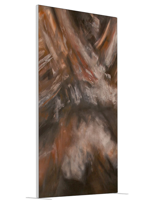 Contempo Browns shown at an angled view, photography backdrop panel for Denny StudioEdge silicone edge frame, 4 ft