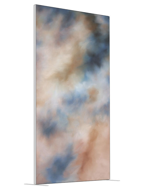 Coral shown at an angled view, photography backdrop panel for Denny StudioEdge silicone edge frame, 4 ft