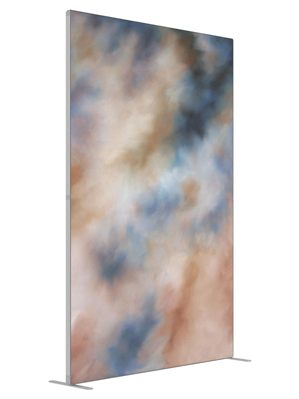 Coral shown at an angled view, photography backdrop panel for Denny StudioEdge silicone edge frame, 5 ft