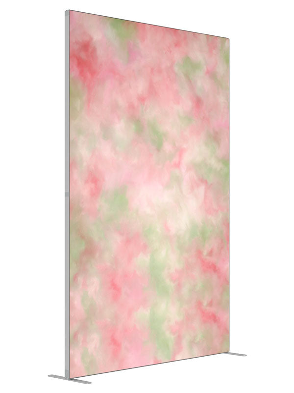 Cotton Candy shown at an angled view, photography backdrop panel for Denny StudioEdge silicone edge frame, 5 ft