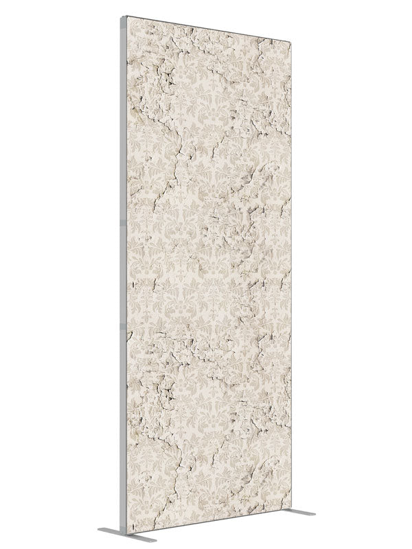 Cracked Wall shown at an angled view, photography backdrop panel for Denny StudioEdge silicone edge frame, 3 ft