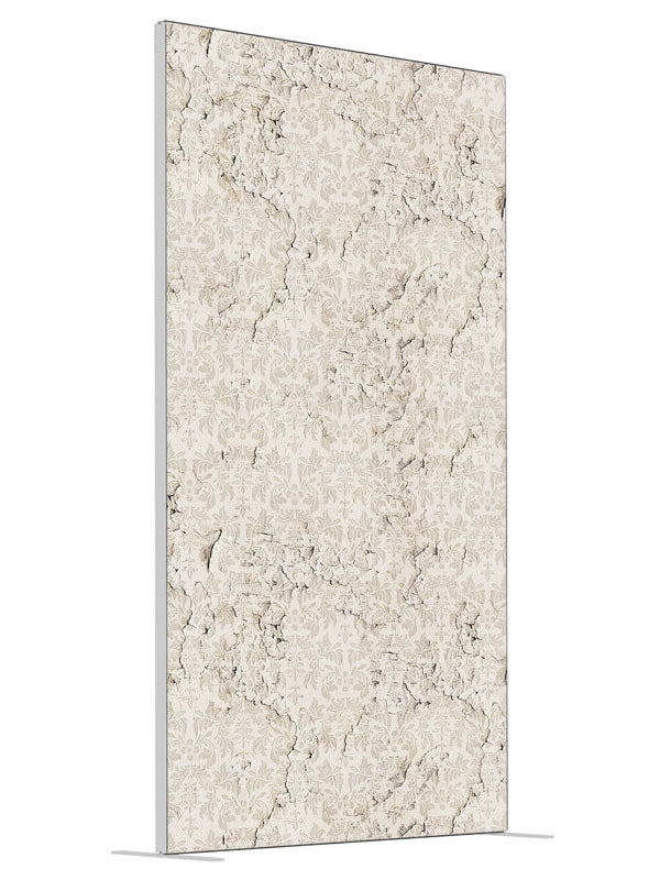 Cracked Wall shown at an angled view, photography backdrop panel for Denny StudioEdge silicone edge frame, 4 ft